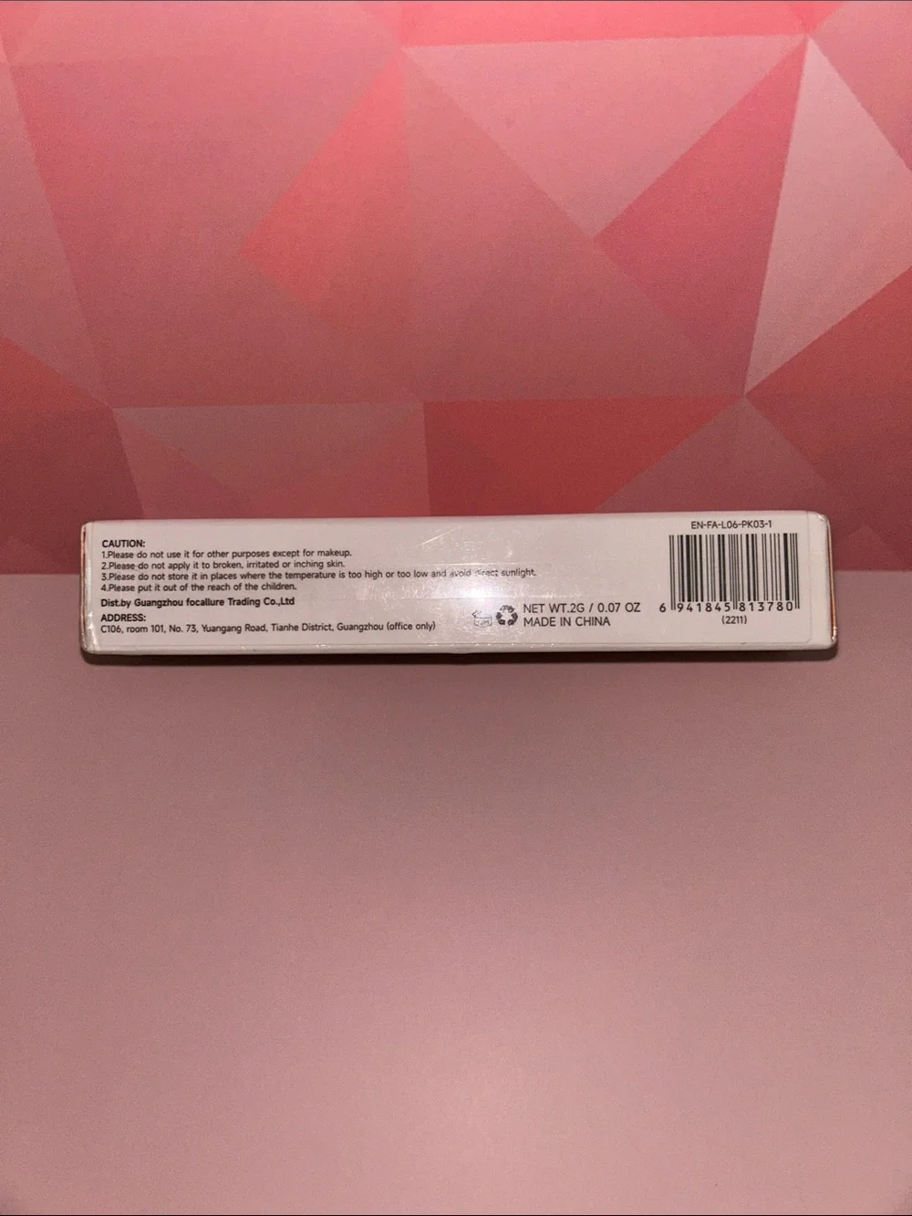 Focallure Born Shine Glitter Lip Gloss PK03 Envy Shadow - Shimmery Pink
